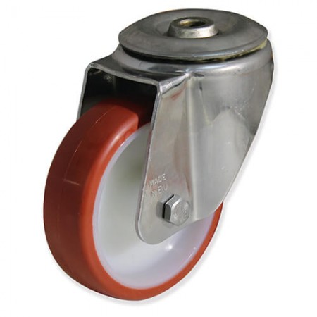 FITG4 100 NPL5 Rotante inox girt d.100 Poliuretano