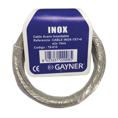 CABLE INOX-7x7+0 6x100 Cable inoxidable (Bod.Madera)
