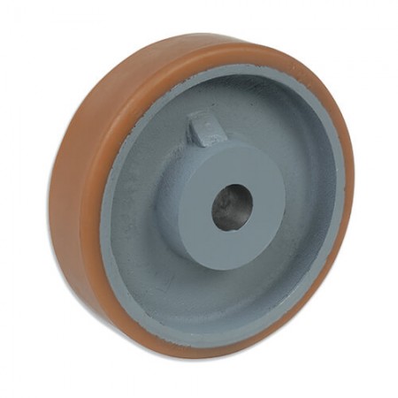 125 HVL6/20 Rueda d.125 Vulkollan eje 20