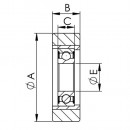 60X20X17 AV Rodillo Vulkollan d.60x20x17